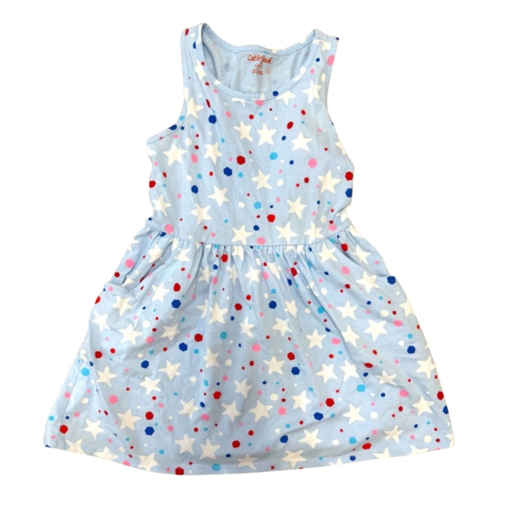 Cat & Jack Girls 4th of July Dress in size S in excellent condition - worn once